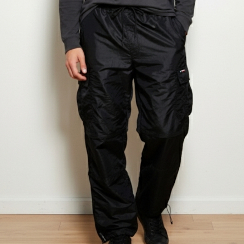 Vintage Southpole Function Tactical Pant MensCargo Wide Leg Baggy Black XXL